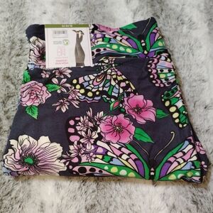 Nobo Women's Butterflies Sueded Ankle Leggings